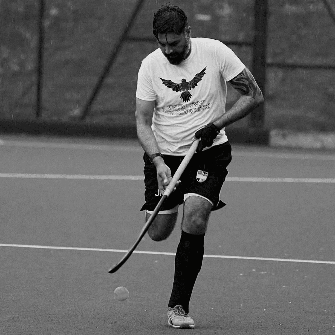 Proud Crow Hockey Player